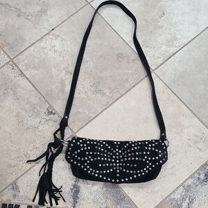 Studded Black Crossbody Bag